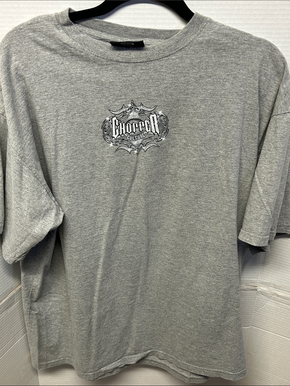 Chopper culture Men’s Gray Graphic T-Shirt